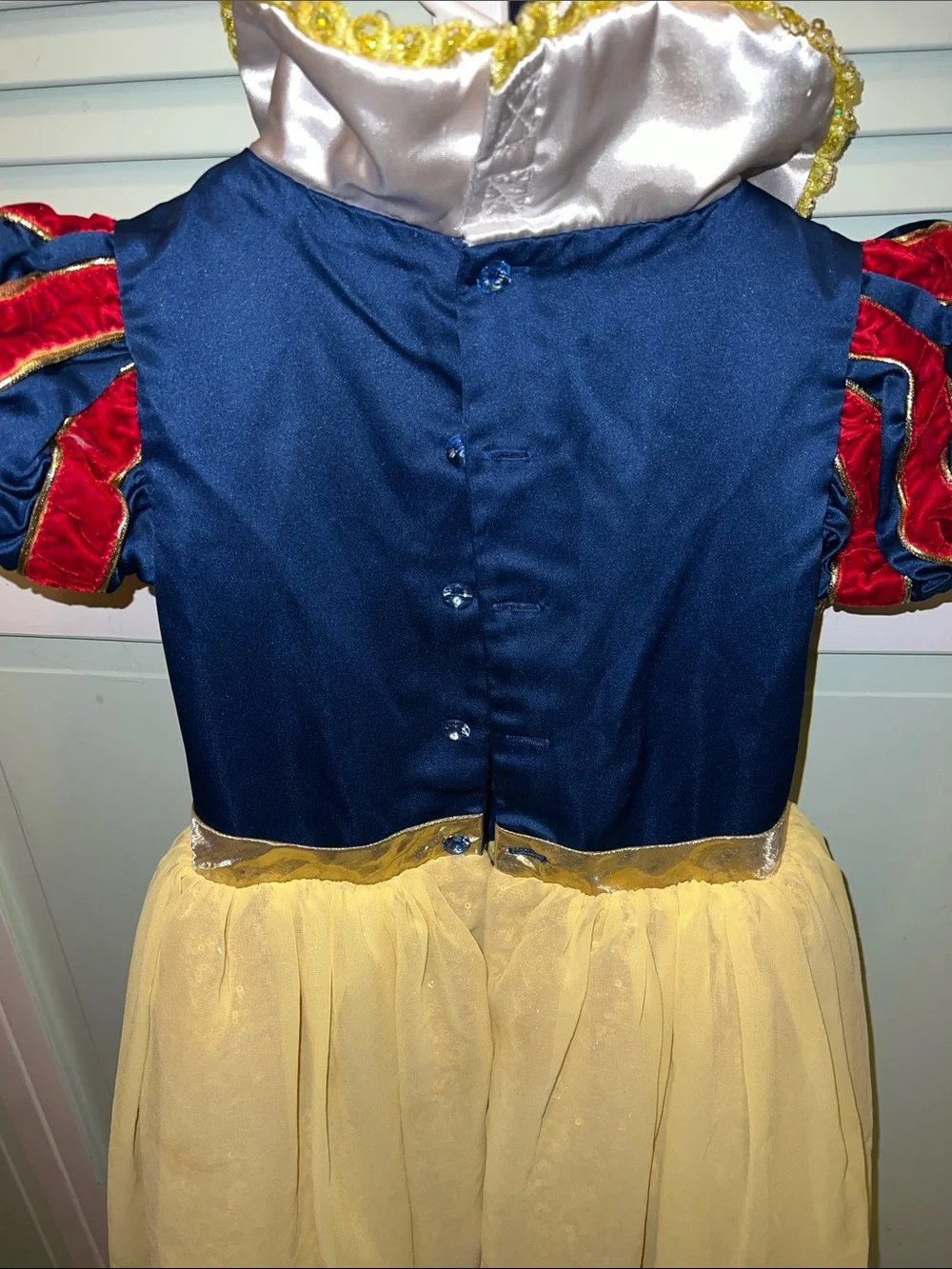 Disney Store Deluxe Designer Snow White Princess Costume Gown - Girls Size 5/6
